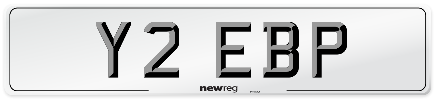 Y2 EBP Number Plate from New Reg